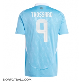 Billige Fotballdrakt Belgia Leandro Trossard #9 Replika Bortedrakt EM 2024 Kortermet
